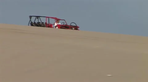 Buggy in Dunes Stock Footage 48722679