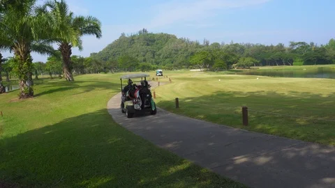 BUGGY GOLF CAR Video stock 115627979