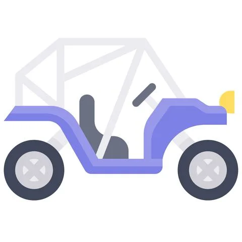 Buggy icon, transportation related vector Stock Illustration