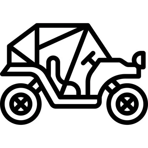 Buggy icon, transportation related vector Stock Illustration