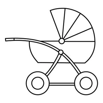 Buggy. Isolated object. Vector Image. Illustrazione stock