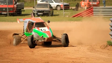Buggy race Vídeo Stock 8337445
