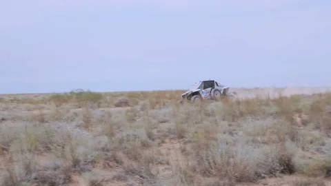 Buggy races on the sand Video stock 70780106