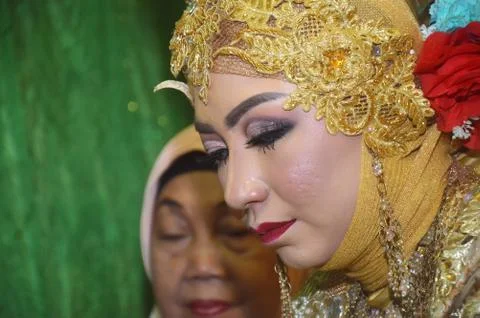 Bugis Indonesian Bride Fotos Stock