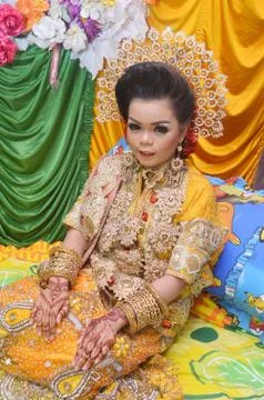 Bugis Indonesian Bride Stock Photos