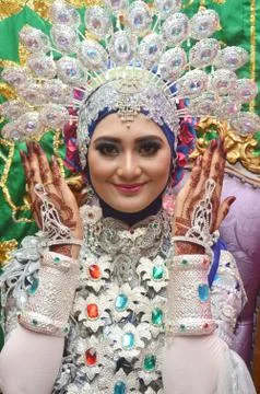 Bugis Indonesian Bride Stock Photos