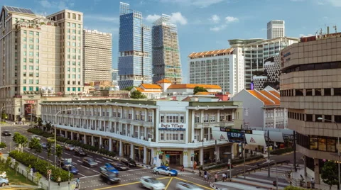 Bugis, Singapore - 4k timelapse Stock Footage 49716532