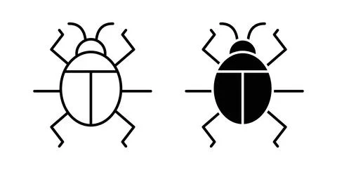 Bugs icon Illustration designs pack for Web イラスト素材