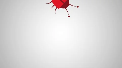 Bugs virus background HD animation Stock Footage 91075942