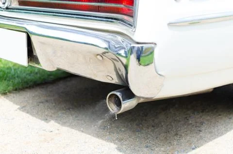 Buick exhaust in performance Stock Photos