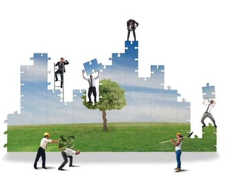 Build a clean world 스톡 일러스트