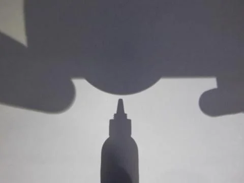 Build the future through imagination-The game of Shadows Foto stock