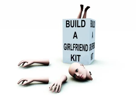 Build A Girlfriend kit Stock Illustration