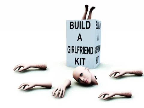Build A Girlfriend kit Stock Illustration