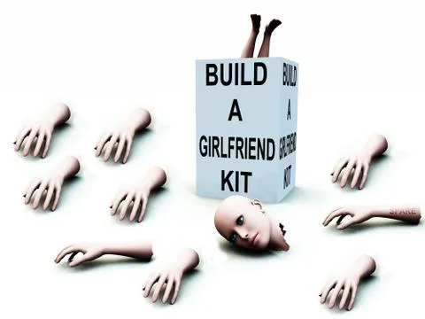 Build A Girlfriend kit Stock Illustration