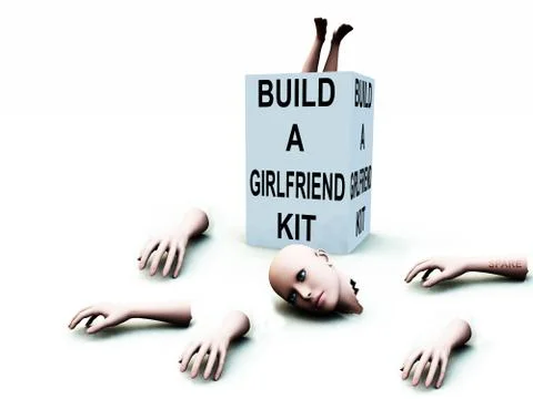 Build A Girlfriend kit Stock Illustration