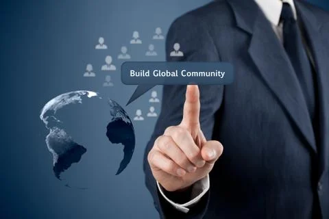Build global community Stock Photos