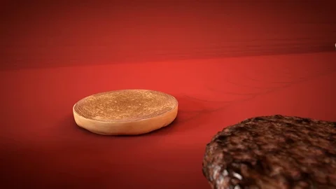 Build a Hamburger Animation Stock Footage 71486234