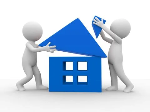 Build a house Stock Illustration