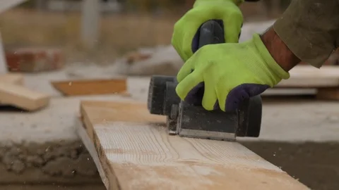 Build process Preparing board to the setting up in to construction condition 스톡 동영상 98417852