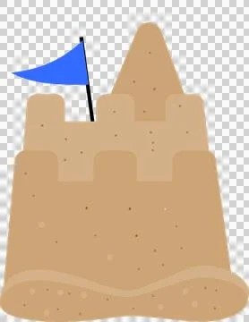 Build sand castle Stock Illustration