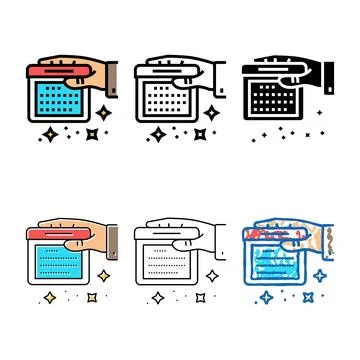 Build a schedule color icon vector looks Stock-Illustration