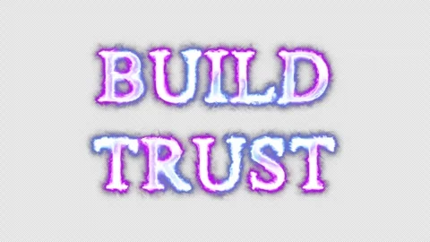 Build trust neon effects, text animation on transparent background Vidéo 301288437