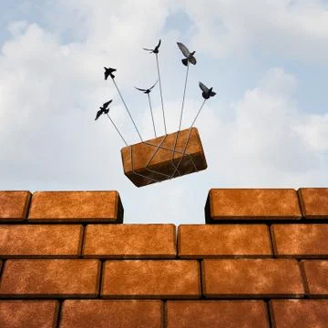 Build A Wall Stock Illustration