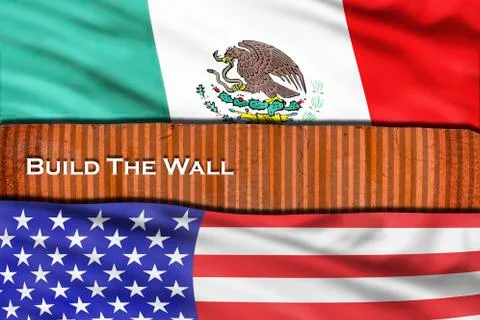 Build the Wall. Stock Photos