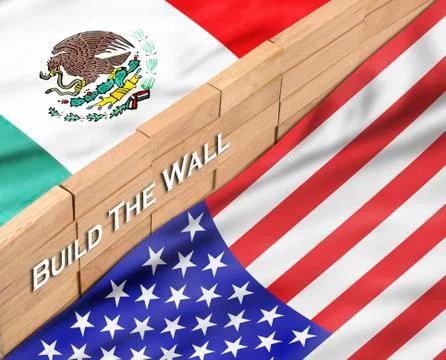 Build the Wall. Stock Photos