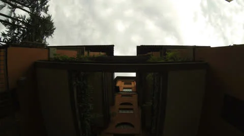 Build whit Clouds Timelapse_4K Stock Footage 25053123