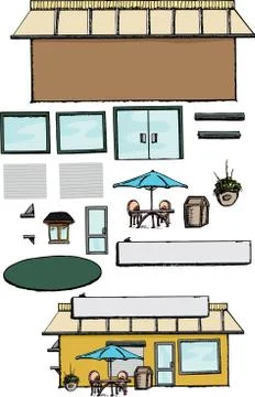 Build Your Own Store Stock Illustration