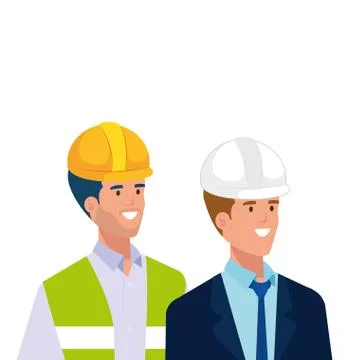 Builder and architect man vector design Stock Illustration