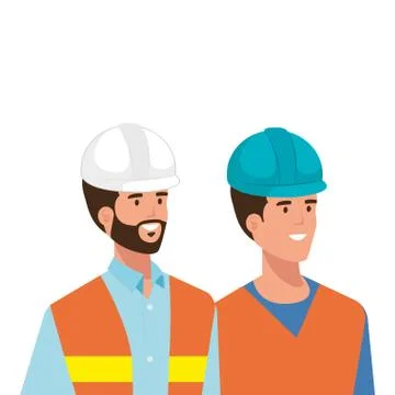 Builder and architect man vector design Stock Illustration
