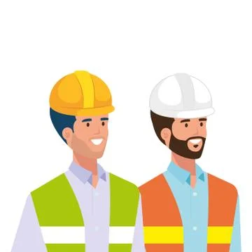Builder and architect man vector design Stock Illustration
