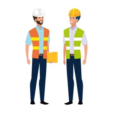 Builder and architect man vector design Stock Illustration