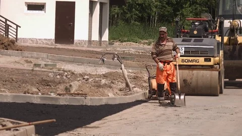 The builder builds the building Stock Footage 81548426