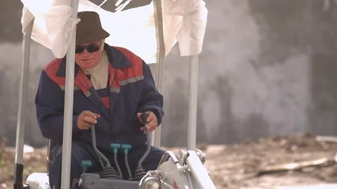 The builder builds the building Stock Footage 81548483