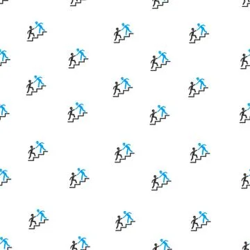 Builder Business Help Flat Vector Seamless Pattern Stockillustratie