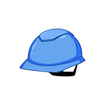 Builder hard hat cartoon vector illustration Stock Illustration
