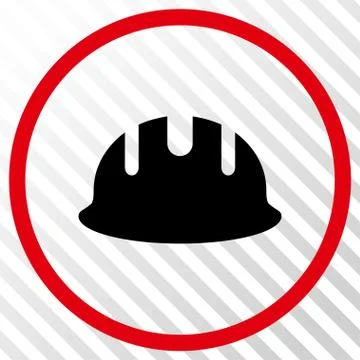 Builder Hardhat Vector Icon Stock Illustration