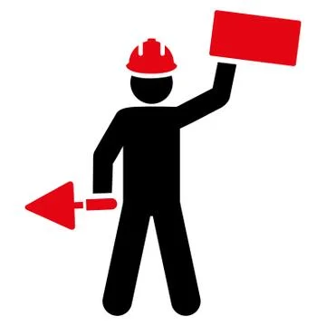 Builder icon from Basic Plain Icon Set Stock Illustration
