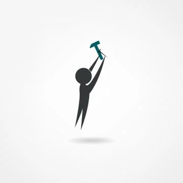 Builder icon Stock Illustration