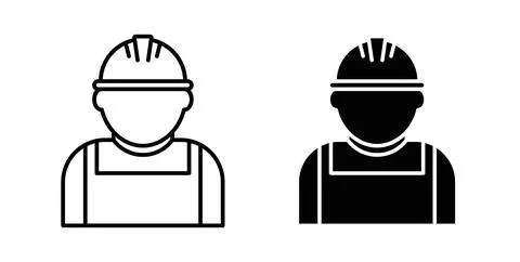Builder icon Illustration designs pack for Web Stock Illustration