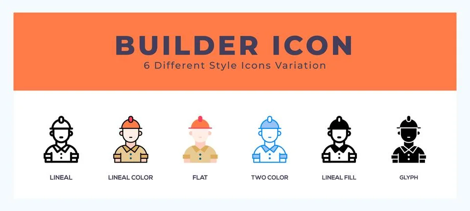 Builder icon for websites and apps. vector illustration Illustrazione stock