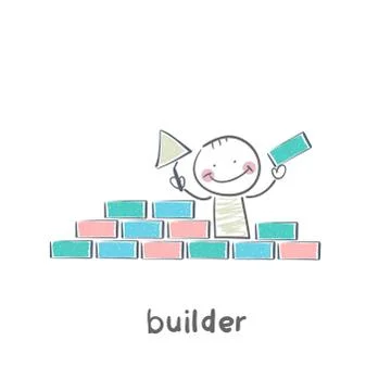 Builder Stock Illustration