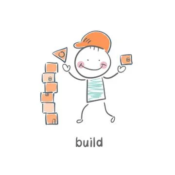 Builder Stock Illustration