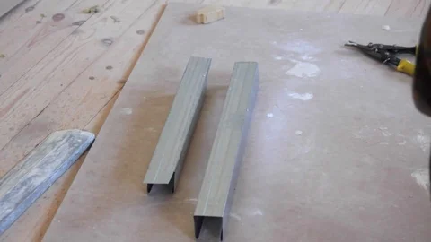 Builder makes measurement Stock Footage 76016249