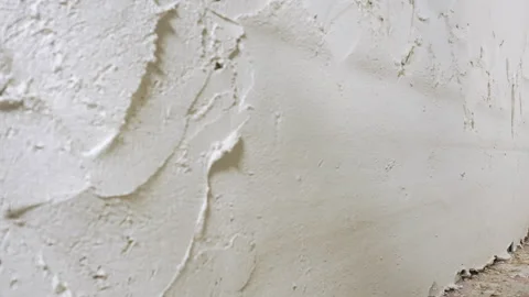 A builder plasters a wall, time lapse. Stock Footage 278524012