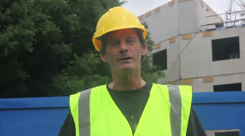 Builder on site Stock Footage 25169709